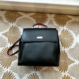 Kate Spade Black Leather Backpack